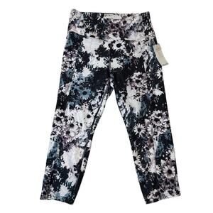 Balance Collection NWT Dry-Wik Multi-Color Floral Print Capri Leggings size XL